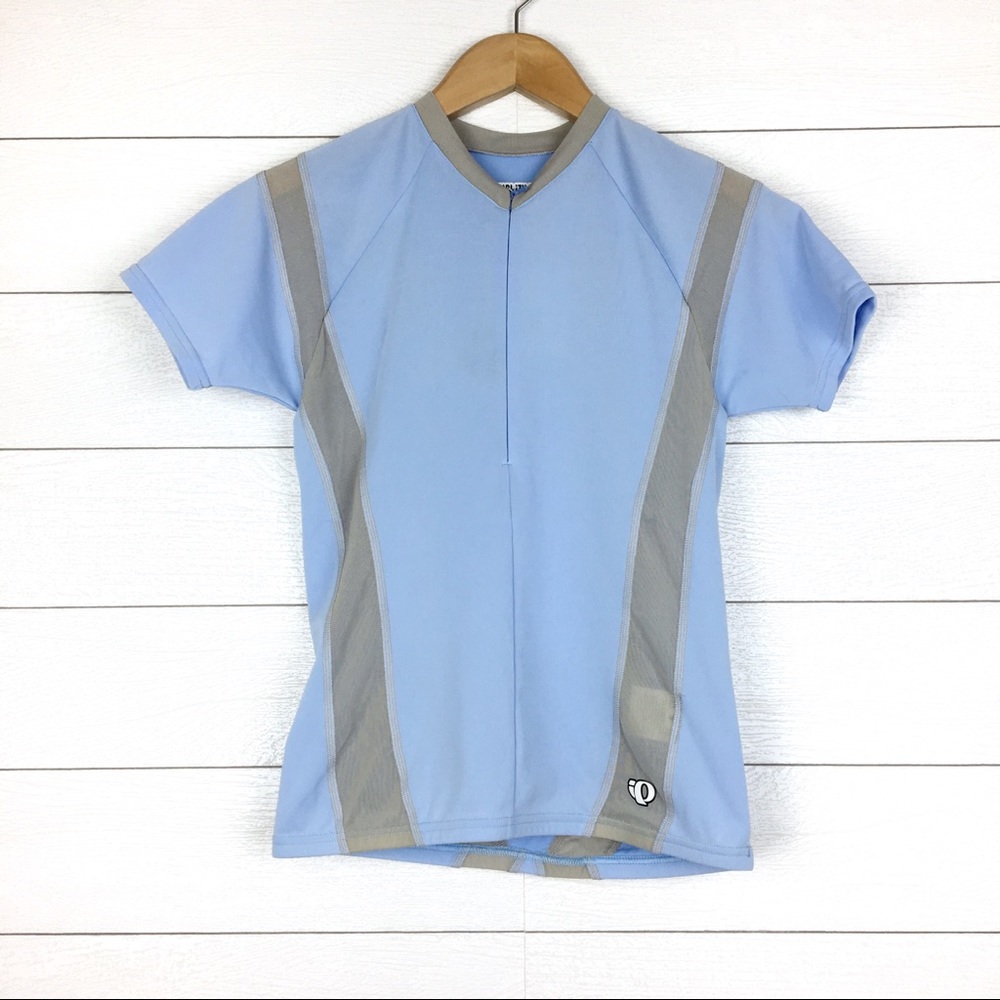 NWT Pearl Izumi Blue Gray Biking Cycling Jersey